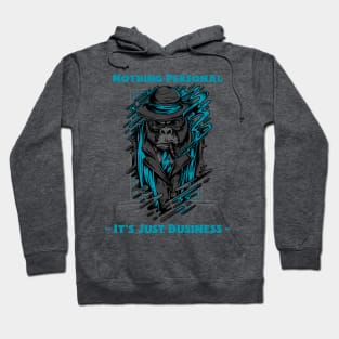 Nothing Personal Gorilla T-Shirt (Teal Accent) Hoodie